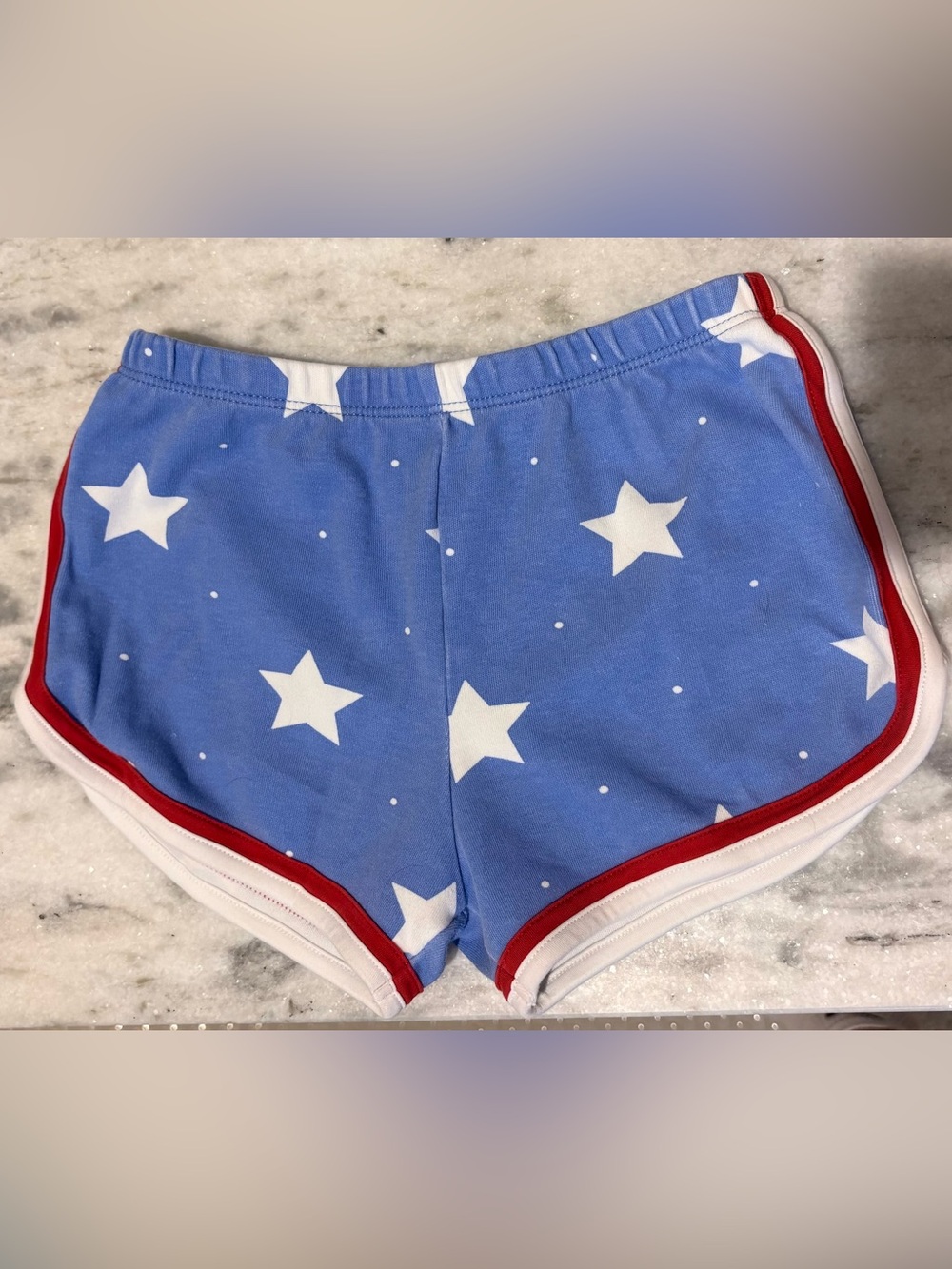 The Beaufort Bonnet Company Red Blue and White Girls' Knit Shorts